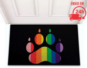 Tapete Capacho De Entrada - Porta Decorativo Tigre Lgbt